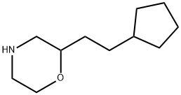 Morpholine,2-(2-cyclopentylethyl)- Struktur