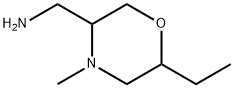 3-Morpholinemethanamine, 6-ethyl-4-methyl- Struktur