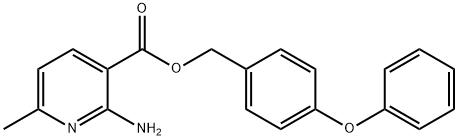 3-Pyridinecarboxylic acid, 2-amino-6-methyl-, (4-phenoxyphenyl)methyl ester