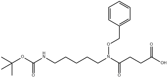 4-[[5-[[(1,1-Dimethylethoxy)carbonyl]amino]pentyl](phenylmethoxy)amino]-4-oxo-butanoic Acid Struktur