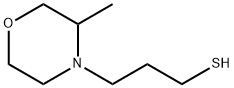 4-Morpholinepropanethiol, 3-methyl- Struktur