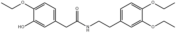 Benzeneacetamide, N-[2-(3,4-diethoxyphenyl)ethyl]-4-ethoxy-3-hydroxy- Struktur