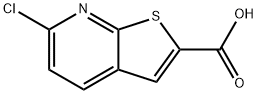 Thieno[2,3-b]pyridine-2-carboxylic acid, 6-chloro- Struktur