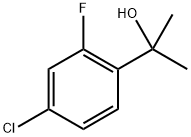 Benzenemethanol, 4-chloro-2-fluoro-α,α-dimethyl- Struktur