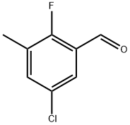 Benzaldehyde, 5-chloro-2-fluoro-3-methyl- Struktur