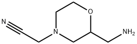 4-Morpholineacetonitrile,2-(aminomethyl)- Struktur