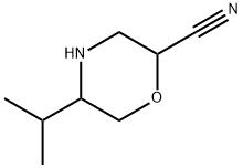 2-Morpholinecarbonitrile,5-(1-methylethyl)- Struktur