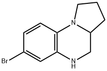 7-bromo-1H,2H,3H,3aH,4H,5H-pyrrolo[1,2-a]quinoxaline Struktur