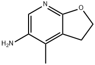 Furo[2,3-b]pyridin-5-amine, 2,3-dihydro-4-methyl- Struktur