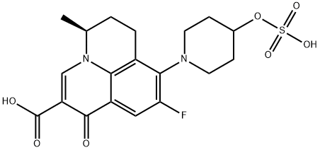 Nadifloxacin Impurity 6 (S-Nadifloxacin Sulfate Sodium Salt) Struktur