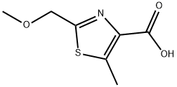 4-Thiazolecarboxylic acid, 2-(methoxymethyl)-5-methyl- Struktur