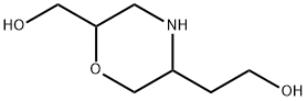 3-Morpholineethanol,6-(hydroxymethyl)- Struktur