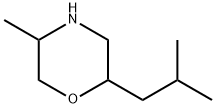 Morpholine, 5-methyl-2-(2-methylpropyl)- Struktur