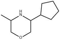 Morpholine, 3-cyclopentyl-5-methyl- Struktur