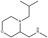 3-Morpholinemethanamine, N-methyl-4-(2-methylpropyl)- Struktur