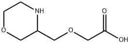 Acetic acid, 2-(3-morpholinylmethoxy)- Struktur