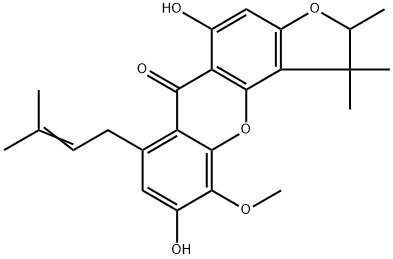 Caloxanthone B Struktur