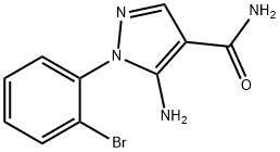 1H-Pyrazole-4-carboxamide, 5-amino-1-(2-bromophenyl)- Struktur