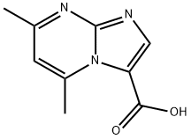 5,7-dimethylimidazo[1,2-a]pyrimidine-3-carboxylic acid Struktur