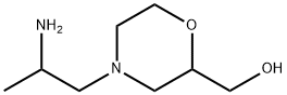 2-Morpholinemethanol, 4-(2-aminopropyl)- Struktur