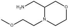 3-Morpholinemethanamine, 4-(2-methoxyethyl)- Struktur