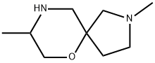 6-Oxa-2,9-diazaspiro[4.5]decane, 2,8-dimethyl- Struktur