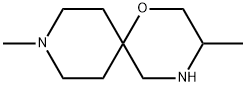 1-Oxa-4,9-diazaspiro[5.5]undecane, 3,9-dimethyl- Struktur