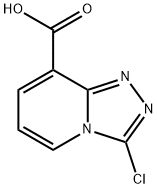 3-chloro-[1,2,4]triazolo[4,3-a]pyridine-8-carboxylic acid Struktur