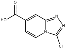 3-chloro-[1,2,4]triazolo[4,3-a]pyridine-7-carboxylic acid Struktur