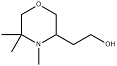 3-Morpholineethanol, 4,5,5-trimethyl Struktur