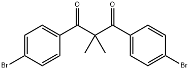 1,3-Propanedione, 1,3-bis(4-bromophenyl)-2,2-dimethyl- Struktur