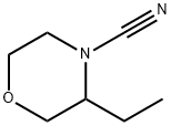 4-Morpholinecarbonitrile, 3-ethyl- Structure