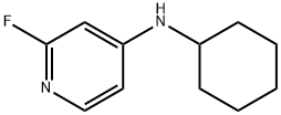 4-Pyridinamine, N-cyclohexyl-2-fluoro- Struktur