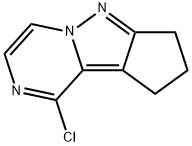 7H-Cyclopenta[3,4]pyrazolo[1,5-a]pyrazine, 1-chloro-8,9-dihydro- Struktur