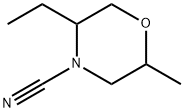 4-Morpholinecarbonitrile, 5-ethyl-2-methyl- Struktur