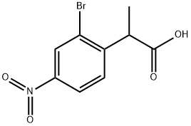 2-(2-Bromo-4-nitrophenyl)propanoic acid Struktur