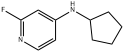 4-Pyridinamine, N-cyclopentyl-2-fluoro- Struktur