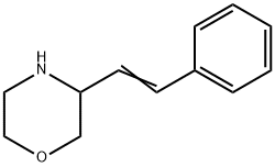 Morpholine, 3-(2-phenylethenyl)- Struktur