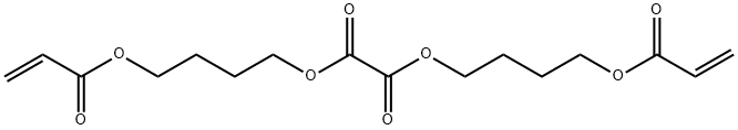 Ethanedioic acid, 1,2-bis[4-[(1-oxo-2-propen-1-yl)oxy]butyl] ester Struktur