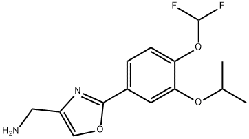 4-Oxazolemethanamine, 2-[4-(difluoromethoxy)-3-(1-methylethoxy)phenyl]-