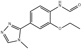 N-(2-ethoxy-4-(4-methyl-4H-1,2,4-triazol-3-yl)phenyl)formamide Struktur