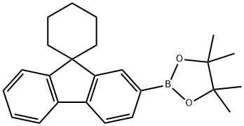 1,3,2-Dioxaborolane, 4,4,5,5-tetramethyl-2-(spiro[cyclohexane-1,9'-[9H]fluoren]-2'-yl)- Struktur