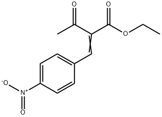 Butanoic acid, 2-[(4-nitrophenyl)methylene]-3-oxo-, ethyl ester Struktur