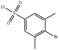 4-bromo-3,5-dimethylbenzene-1-sulfonyl chloride Struktur