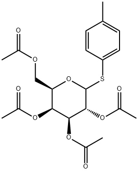 D-Galactopyranoside, 4-methylphenyl 1-thio-, 2,3,4,6-tetraacetate Struktur