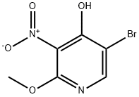 4-Pyridinol, 5-bromo-2-methoxy-3-nitro- Struktur