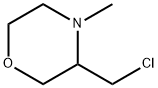 Morpholine, 3-(chloromethyl)-4-methyl- Struktur