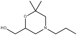 2-Morpholinemethanol, 6,6-dimethyl-4-propyl Struktur