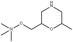 Morpholine,2-methyl-6-[[(trimethylsilyl)oxy]methyl]- Struktur