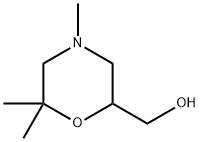 2-Morpholinemethanol,4,6,6-trimethyl- Struktur